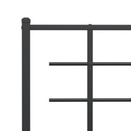 Berkfield Metal Headboard Black 200 Cm - thumbnail 5