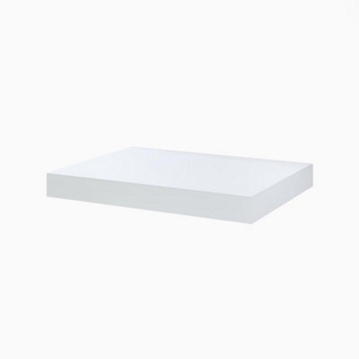 Homestylestore 600mm White Wall Mounted Bathroom Floating Shelf - image 1