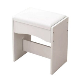 Mondeer White Dressing Table Stool Makeup Chair Soft Padded Cushion Piano Seat - thumbnail 3