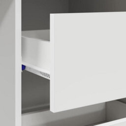 Berkfield White Writing Desk White Mdf Medium Storage White Writing Desk - thumbnail 8