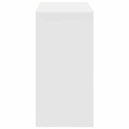 Berkfield White Writing Desk White Mdf Medium Storage White Writing Desk - thumbnail 6