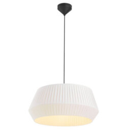 Nordlux Dicte Textile Pendant Light Hand Pleated White,mains - thumbnail 6