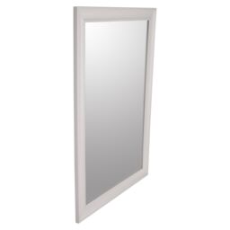 Beige Rectangular Wall-Mounted Framed Mirror, (H)87Cm (W)61Cm - thumbnail 3