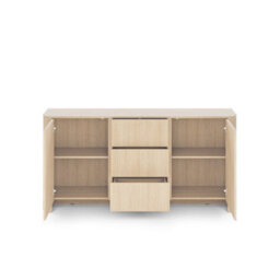 Arte Bari Sideboard Cabinet 168Cm In Oak Vincenza - Contemporary Oak Sideboard With Hidden Storage - thumbnail 3