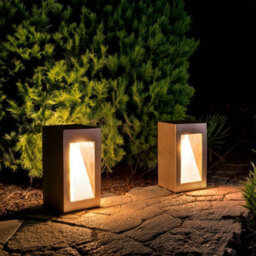 Edit Lumixa 275 Led Outdoor Bollard Light Stone Grey - thumbnail 3
