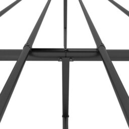 Berkfield Metal Bed Frame With Headboard And Footboard Black 140X200 Cm - thumbnail 8