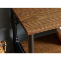 Oakham Premium Hawthorn Hallway Stand With Bench In Black And Brown - thumbnail 9