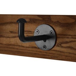 Oakham Premium Hawthorn Hallway Stand With Bench In Black And Brown - thumbnail 4