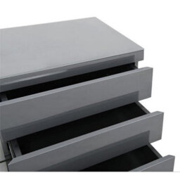 Furniture in Fashion Svenja High Gloss Tv Stand In Grey With Blue Led Lighting - thumbnail 5