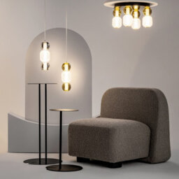 Luminosa Lighting Luminosa Drop Modern Slim Pendant Ceiling Light Chrome 3000K 2000Lm Colorful Shade - thumbnail 3