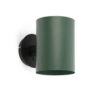 Luminosa Lighting Luminosa Guadalupe Wall Light Black,green, E27