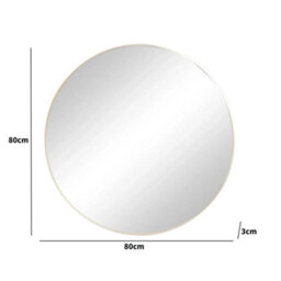 Melody Maison Large Round Champagne Wall Mirror - 80Cm X 80Cm - thumbnail 9