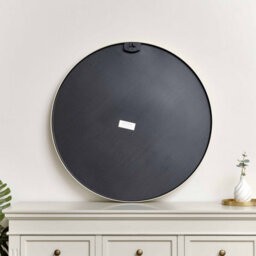 Melody Maison Large Round Champagne Wall Mirror - 80Cm X 80Cm - thumbnail 5