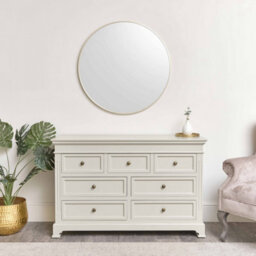 Melody Maison Large Round Champagne Wall Mirror - 80Cm X 80Cm - thumbnail 6