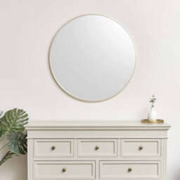 Melody Maison Large Round Champagne Wall Mirror - 80Cm X 80Cm - thumbnail 7