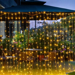 Appam Solar-Powered Warm White 300 Integrated Led Outdoor String Lights - thumbnail 1