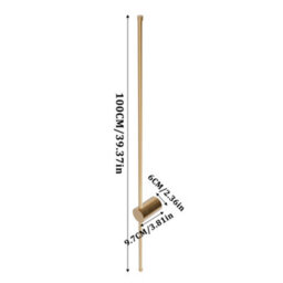 Darphe 20W Gold Line Wall Lamp,metallic Linear Warm Led Wall Lamp - thumbnail 9