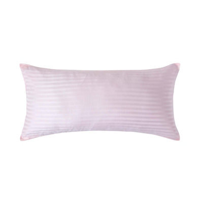 Homescapes Pink Continental Egyptian Cotton Pillowcase 330 Tc, 40 X 80 Cm - image 1