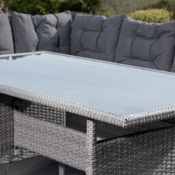 Piana Outdoor Rattan Corner Sofa With Table And Bench - thumbnail 4