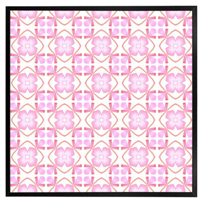 "Andrew Lee Orange Sublime Boho Chic Summer Design (Picutre Frame) / 12X12"" / Oak" - image 1