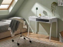 Beliani Home Office Desk Kofoten White 107 Cm 48 Cm - thumbnail 2