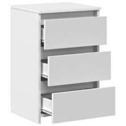 Berkfield Durable Bed Cabinets 2 Pcs White 40X35X62.5 Cm Engineered Wood - thumbnail 6