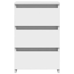 Berkfield Durable Bed Cabinets 2 Pcs White 40X35X62.5 Cm Engineered Wood - thumbnail 4