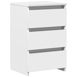 Berkfield Durable Bed Cabinets 2 Pcs White 40X35X62.5 Cm Engineered Wood - thumbnail 3