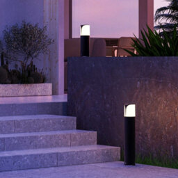 Luminosa Lighting Luminosa Astra Outdoor Bollard 50Cm Urban Grey E27 15W Ip54 - thumbnail 3