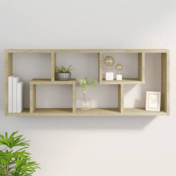Vidaxl Wall Shelf Sonoma Oak 36X16X90 Cm Engineered Wood - thumbnail 8