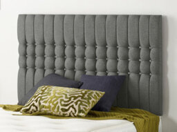 Somnior Beds Somnior Galaxy Linen Grey Divan Bed Base With 2 Drawers And Headboard - Small Single - thumbnail 2