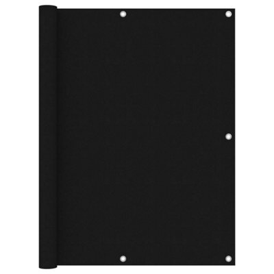 Berkfield Balcony Screen Black 120X400 Cm Oxford Fabric - image 1