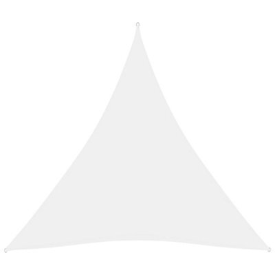 Berkfield Sunshade Sail Oxford Fabric Triangular 3.6X3.6X3.6 M White - image 1