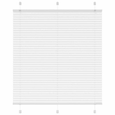 Berkfield Pleated Blind White 120X150 Cm Fabric Width 119.4 Cm Polyester - image 1