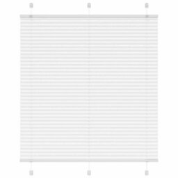 Berkfield Pleated Blind White 120X150 Cm Fabric Width 119.4 Cm Polyester - thumbnail 1