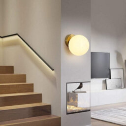 Modern Wall Light Gold Wall Lamp Indoor Ball Lamp Shade Gu10 - thumbnail 4