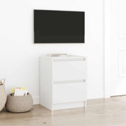 Berkfield Tv Cabinet White 40X35X54 Cm Engineered Wood - thumbnail 1