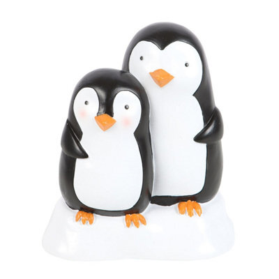 Something Different Snuggle Season Resin Penguin Ornament Black/white (One Size) - image 1