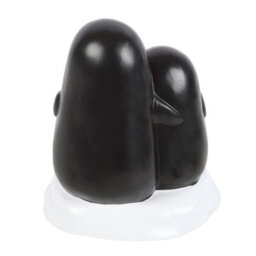 Something Different Snuggle Season Resin Penguin Ornament Black/white (One Size) - thumbnail 2