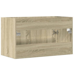 Berkfield Bathroom Sink Cabinet Sonoma Oak 90X38.5X46 Cm Engineered Wood - thumbnail 6