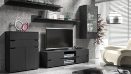 Arte Modern Volpiano 5 Wall Shelf 1700mm - Sleek Graphite Finish, Sturdy Structure, Decorative Storage - thumbnail 3