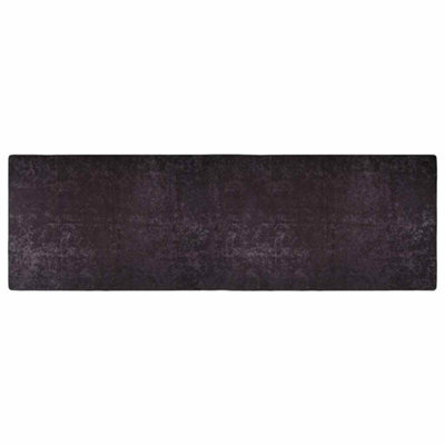 Berkfield Durable Rug Washable 80X300 Cm Anthracite Anti Slip - image 1