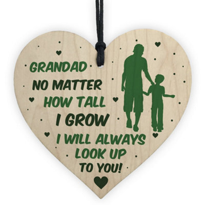 Red Ocean Novelty Gift For Grandad Birthday Christmas Heart Thank You Gift For Him Keepsake - image 1