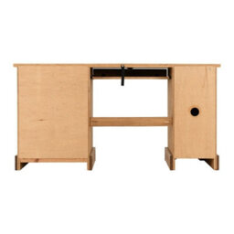 Seconique Corona Computer Desk 1 Door 3 Drawer Distressed Waxed Pine - thumbnail 6