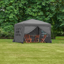 Vonhaus Pop Up Gazebo 3M X 3M, Heavy Duty Garden Marquee Shelter Canopy With Removable Sides, Leg Weights And Storage Bag - thumbnail 7