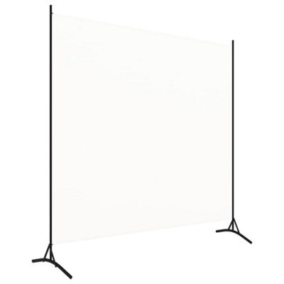 Berkfield Durable 1-Panel Room Divider Cream White 175X180 Cm - image 1
