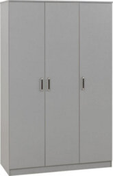 Seconique Dakota 3 Door Wardrobe Light Grey - thumbnail 1
