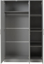 Seconique Dakota 3 Door Wardrobe Light Grey - thumbnail 2