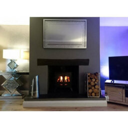 Coal13 - Sturdy Black Ellipse Coal Hod Metal 43X24Cm Fireplace Bucket With Handles For Ash Kindling Wood Log Storage - thumbnail 4