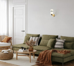 Luminosa Lighting Luminosa Evans Wall Lamp Gold 3000K Warm White - thumbnail 2